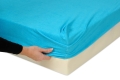 Prześcieradło Jersey z gumą 150/160x190/200 PREMIUM Turkusowe