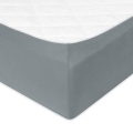  Prześcieradło Jersey z gumą 150/160x190/200 PREMIUM Ciemnoszare