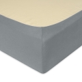  Prześcieradło Jersey z gumą 180/190x190/200 PREMIUM Ciemnoszare