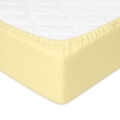  Prześcieradło Jersey z gumą 210/220x190/200 PREMIUM Kremowe/Żółte