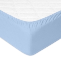 Prześcieradło Jersey z gumą 210/220x190/200 PREMIUM Błękitne