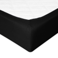  Prześcieradło Jersey z gumą 210/220x190/200 PREMIUM Czarne