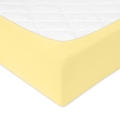 Prześcieradło Jersey z gumą 60x120x10 PREMIUM Krem/Żółte