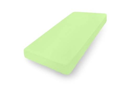  Prześcieradło Jersey z gumą 60x120x10 PREMIUM Limonkowe