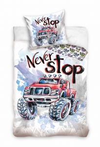  Pościel Dziecięca 140x200 Monster Truck  Bawełniana  
