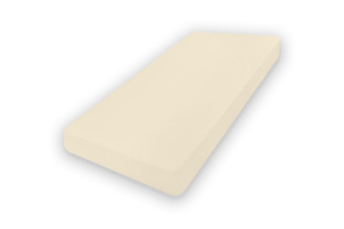 Prześcieradło Jersey z gumą 70x140x10 PREMIUM Kremowe