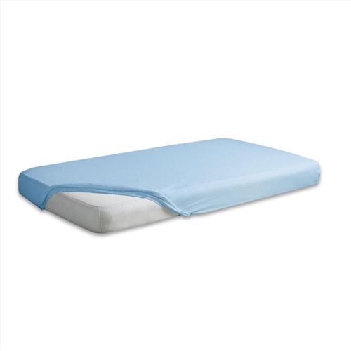 Prześcieradło Jersey z gumą 90/100x190/200 PREMIUM Błękitne
