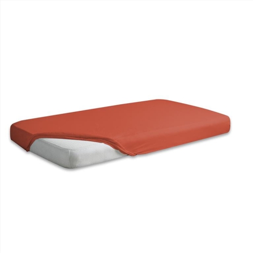 Prześcieradło Jersey z gumą 90/100x190/200 PREMIUM Ciemny Pomarańcz