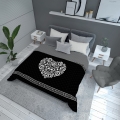 Narzuta na łóżko 170x210 Holenderska Serce Ornament