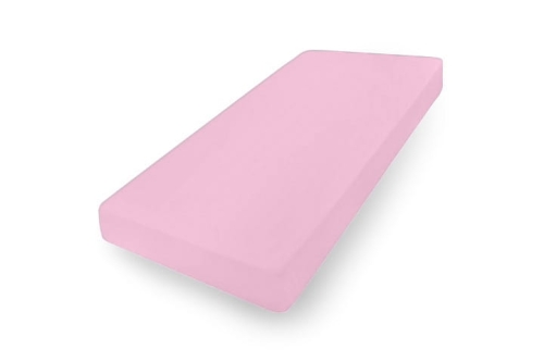 Prześcieradło Jersey Z Gumą 90/100x190/200x30 Różowe
