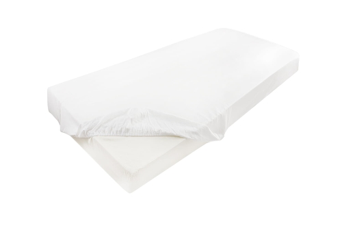 Prześcieradło Jersey z lycrą 210/220x190/200x30 Białe