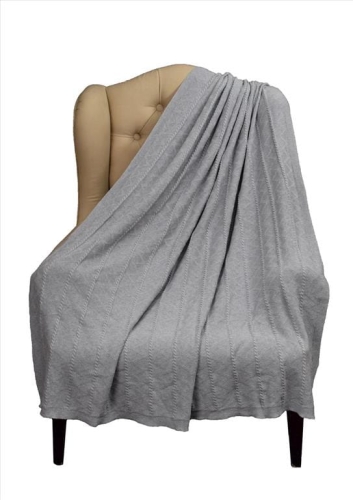 Koc Bawełniany Scotty 150x125 Szary