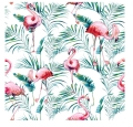  Pościel satynowa Matex PREMIUM 140x200 Flamingi Liście
