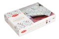  Pościel satynowa Matex PREMIUM 160x200 Flamingi Liście