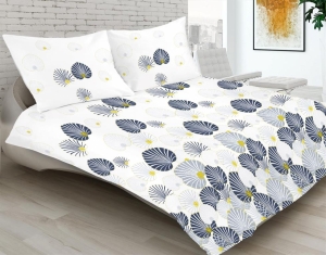 Pościel satynowa Matex PREMIUM 160x200 Pawi Ogon Jasne Tło