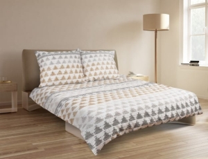  Pościel satynowa Matex PREMIUM 220x200 Geometryczna Wzór