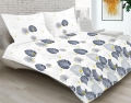Pościel satynowa Matex PREMIUM 220x200 Pawi Ogon Jasne Tło