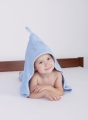 Kąpielowe okrycie niemowlęce 80x80 ROBIN Baby blue Ptaszek
