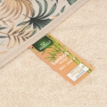 Kąpielowe okrycie BAMBOO DESIGN 100x100 Beżowe w Kwiaty Liście