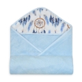 Kąpielowe okrycie BAMBOO DESIGN 100x100 Baby Blue Łapacze