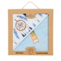 Kąpielowe okrycie BAMBOO DESIGN 100x100 Baby Blue Łapacze