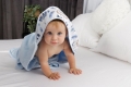 Kąpielowe okrycie BAMBOO DESIGN 100x100 Baby Blue Łapacze