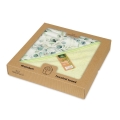  Kąpielowe okrycie BAMBOO DESIGN 100x100 Zielone w Liście