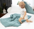  Kołderka Niemowlęca 100x135 + Poduszka 40x60 MUSLIN Zieleń