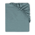 Prześcieradło MUSLIN Z Gumą 60x120x10 W Pudełku Turkusowe
