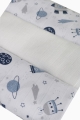 Pielucha MUSLIN 3pak 70x80 BabyBoom Kosmos