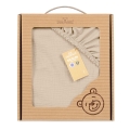 Prześcieradło MUSLIN Z Gumą 70x140x10 W Pudełku Ecru