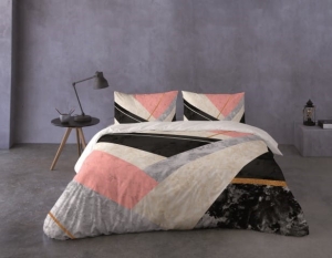 Pościel Satyna Bawełniana PRESTIGE 160x200 Wzór Geometryczny