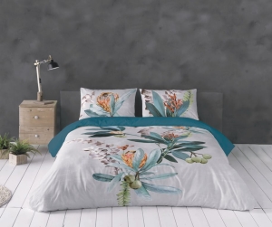 Pościel Satyna Bawełniana PRESTIGE 160x200 Oliwki