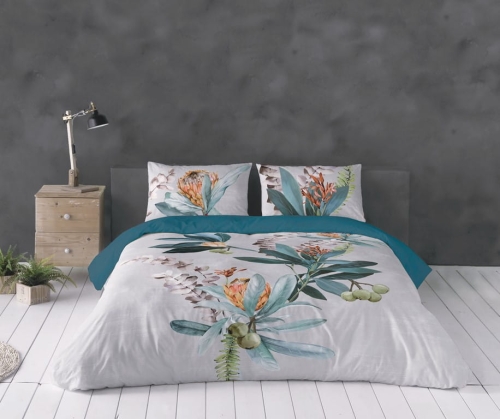 Pościel Satyna Bawełniana PRESTIGE 160x200 Oliwki