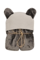Kocyk KOALA MUSLIN z Kapturkiem 95x95 Czarny