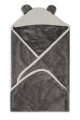 Kocyk KOALA MUSLIN z Kapturkiem 95x95 Czarny