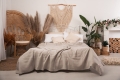  Narzuta Dekoracyjna MUŚLINA 240x210 Beżowa