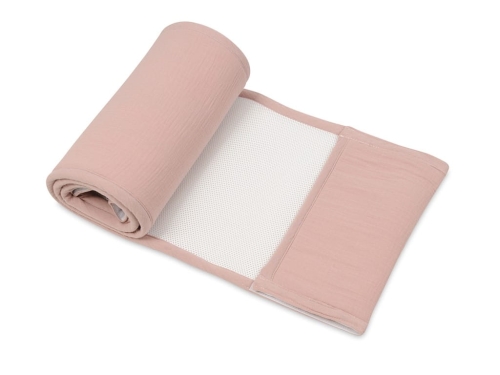 Ochraniacz Do Łóżeczka BUMP AIR MUSLIN 180x30 Pudrowy Róż