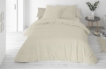 Pościel Lniana LINEN Jednobarwna 160x200 Ecru
