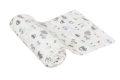 Pielucha MUSLIN DESIGN 3pak 70x80 Biała W Autka