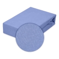 Prześcieradło Jersey Z Gumą 150/160x190/200 CLASSIC Niebieskie