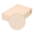 Prześcieradło Jersey Z Gumą 210/220x190/200 CLASSIC Kremowe