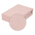 Prześcieradło Jersey Z Gumą 210/220x190/200 CLASSIC Pudrowo Różowe