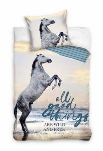 Pościel Bawełniana 160x200 Koń Bawełna