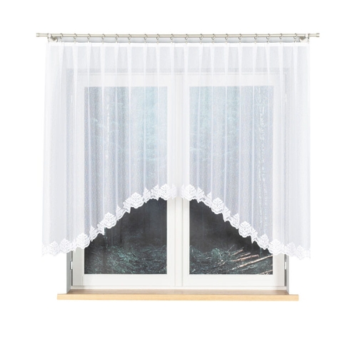 Firanka gotowa żakardowa 400x160cm Żaklina biała 