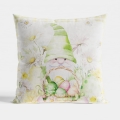 Poszewka Świąteczna Welurowa 40x40 Gnom Wielkanocny