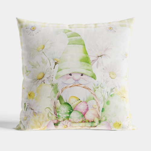 Poszewka Świąteczna Welurowa 40x40 Gnom Wielkanocny