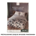 Pościel 220x200 Satyna Bawełniana Samanta Kwiaty 