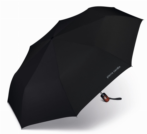 Parasol Pierre Cardin CZARNY  automatycznie otwierany Alupla