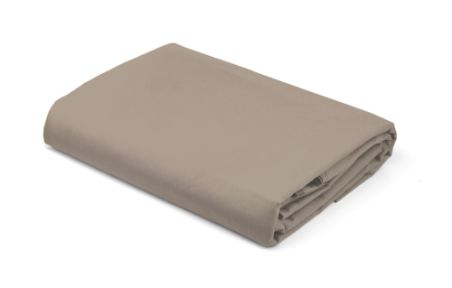 Prześcieradło Satynowe z gumką 180x200 Taupe Ciemno Beżowe